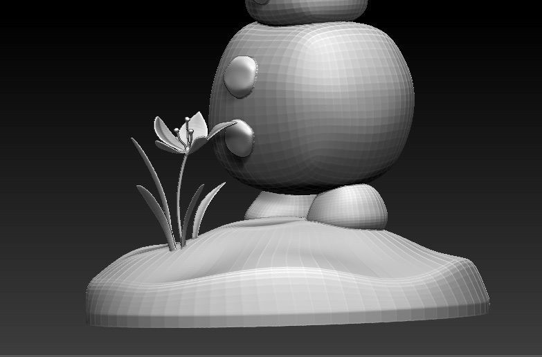 Frozen Snow Man for 3D Printing 3D print model_3