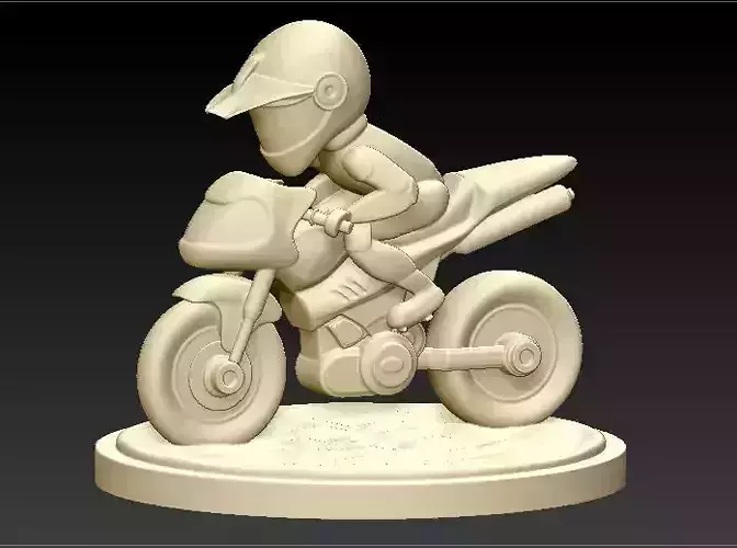 Rider Model for 3D Printing