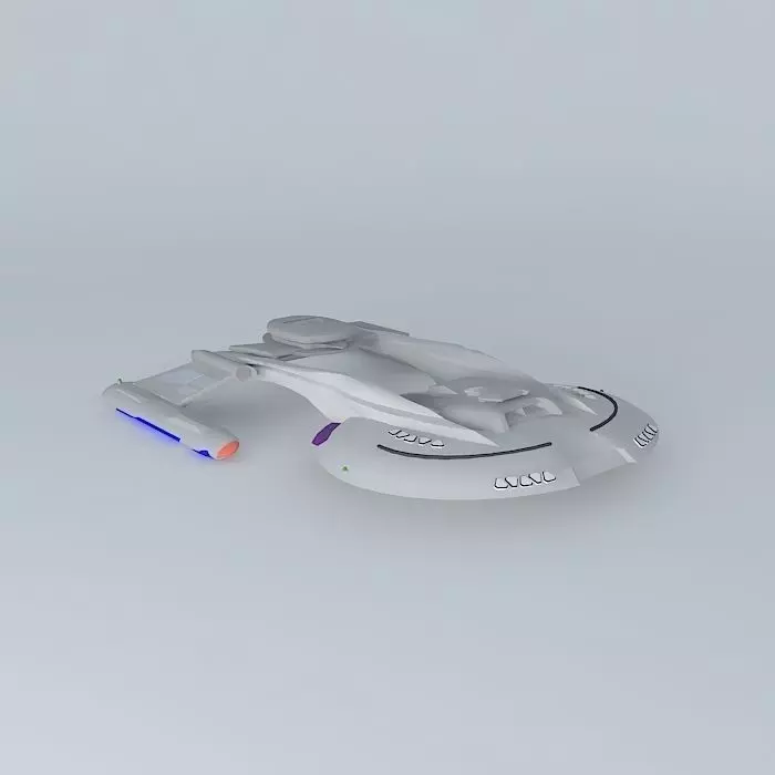 Akira Class Star Trek Ship Free 3D model