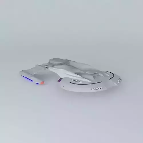Akira Class Star Trek Ship Free 3D model