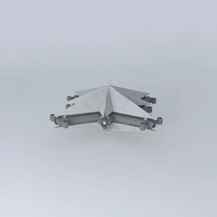 Ambition triangular spaceship Free 3D model