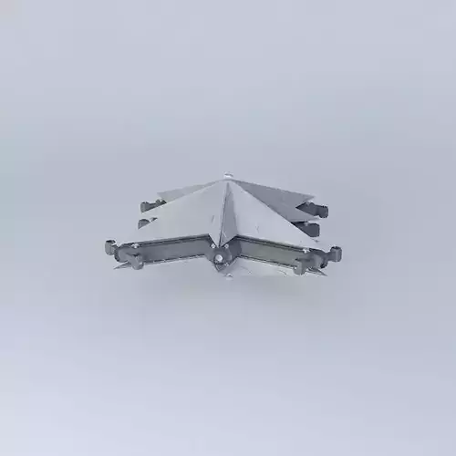 Ambition triangular spaceship Free 3D model