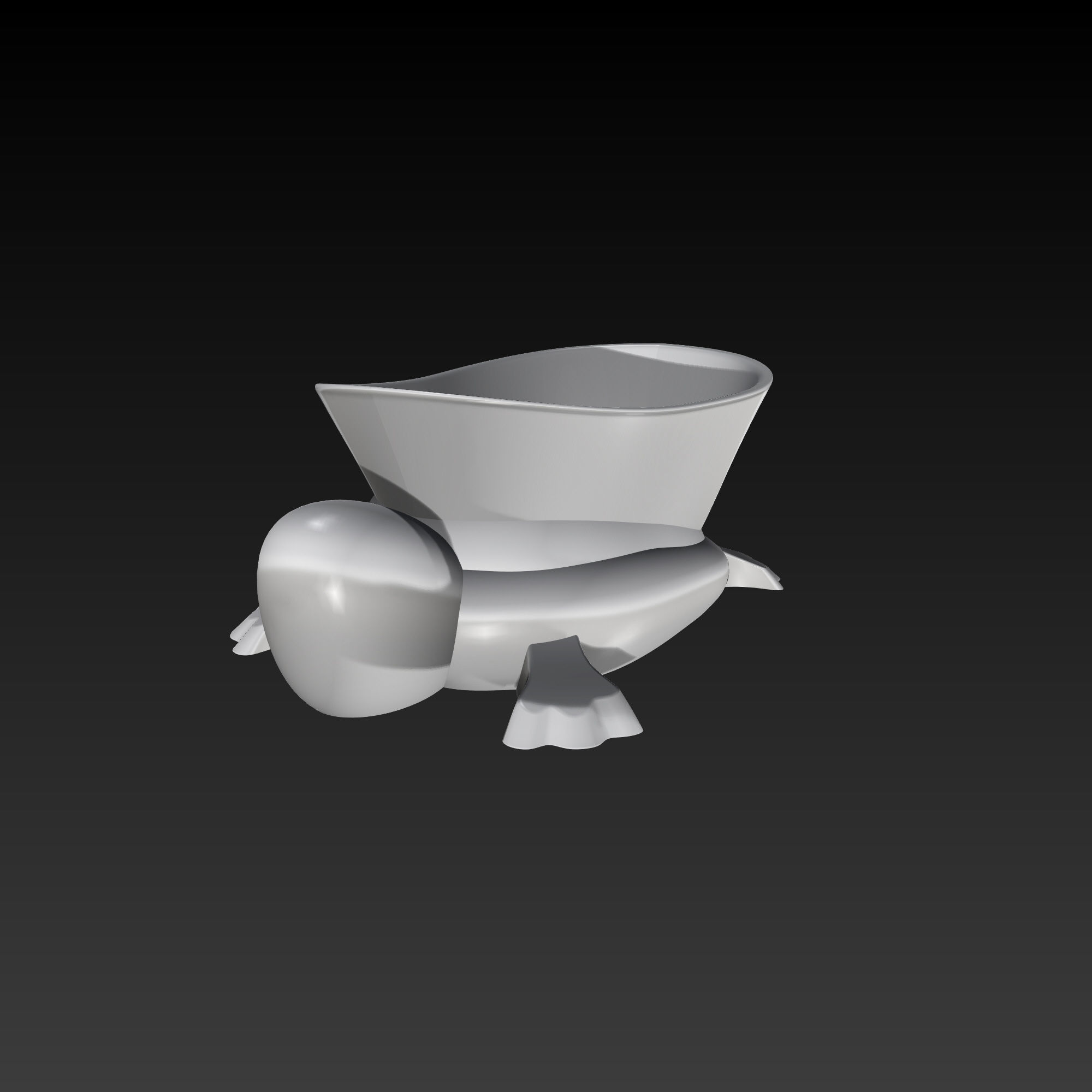 Turtle Simple Minimal Design 3D Print Ready model 3D print model 3D print model_9