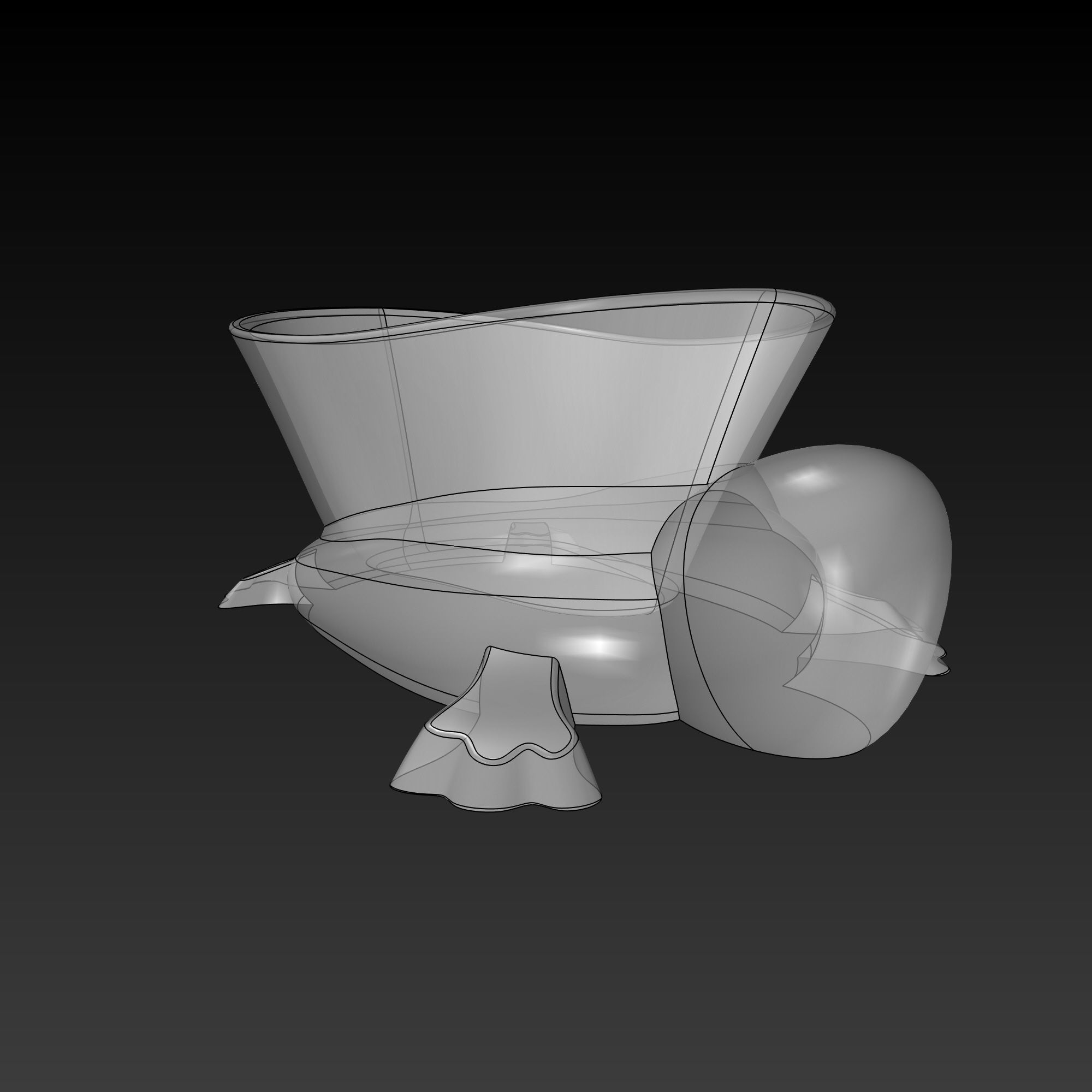 Turtle Simple Minimal Design 3D Print Ready model 3D print model 3D print model_12