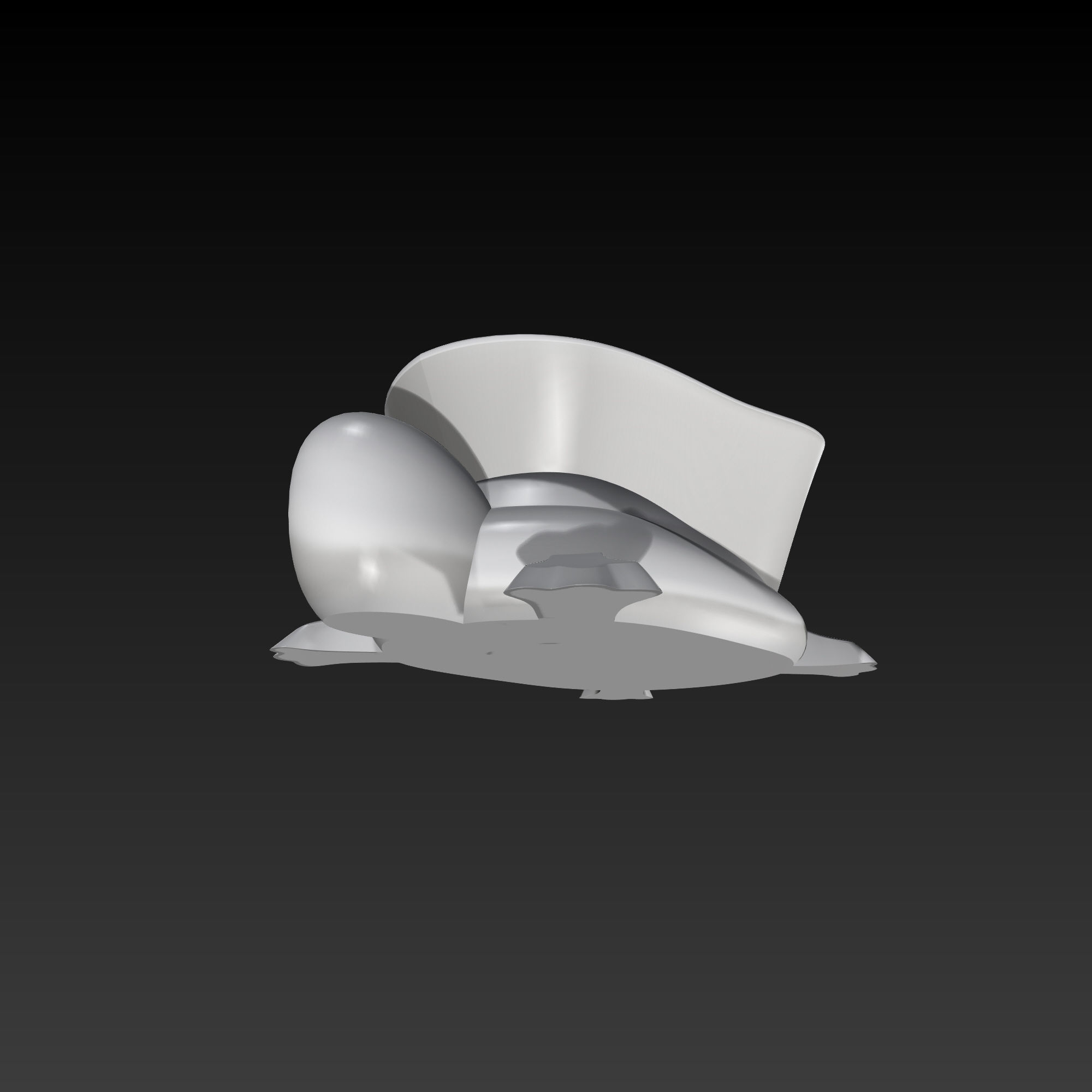 Turtle Simple Minimal Design 3D Print Ready model 3D print model 3D print model_11