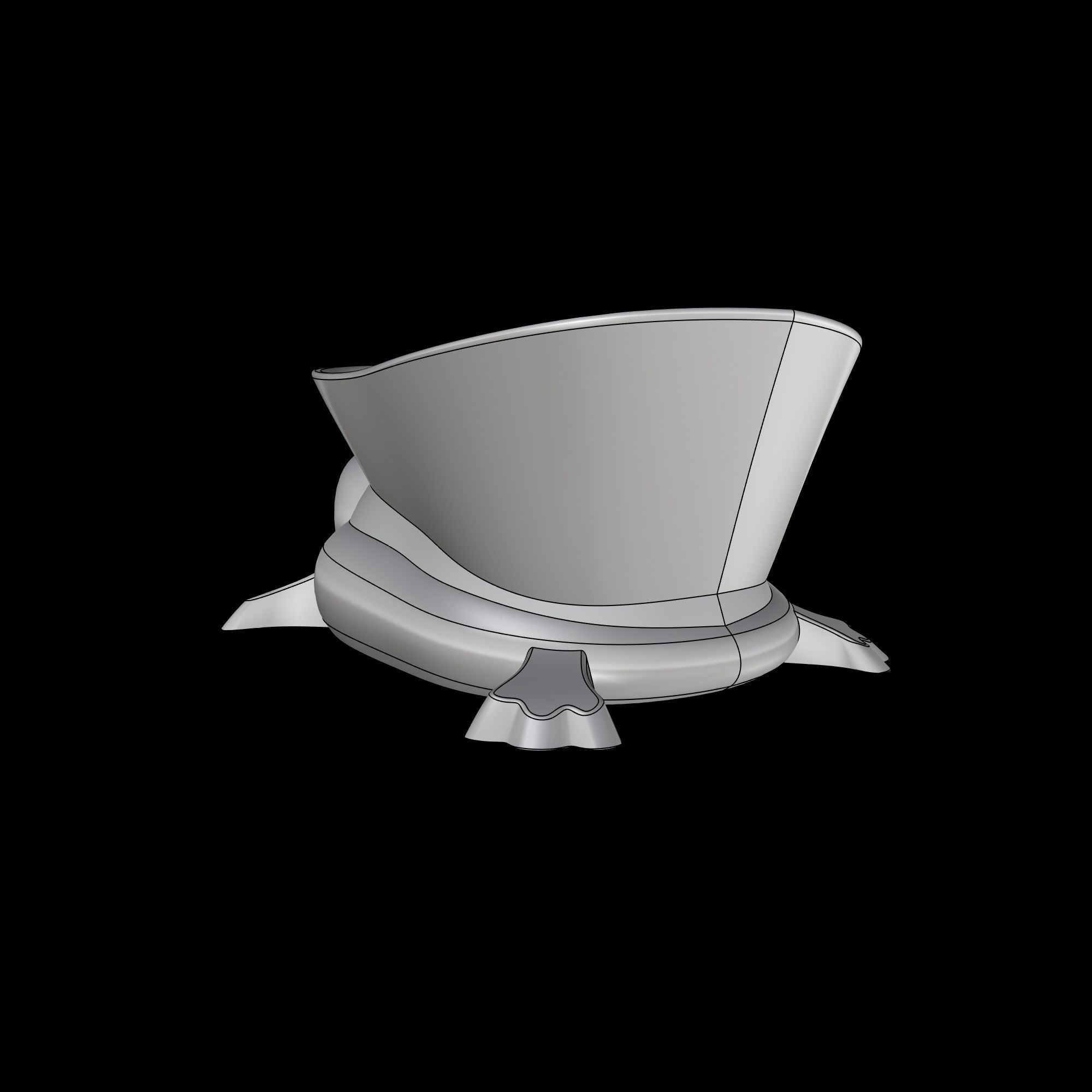 Turtle Simple Minimal Design 3D Print Ready model 3D print model 3D print model_3