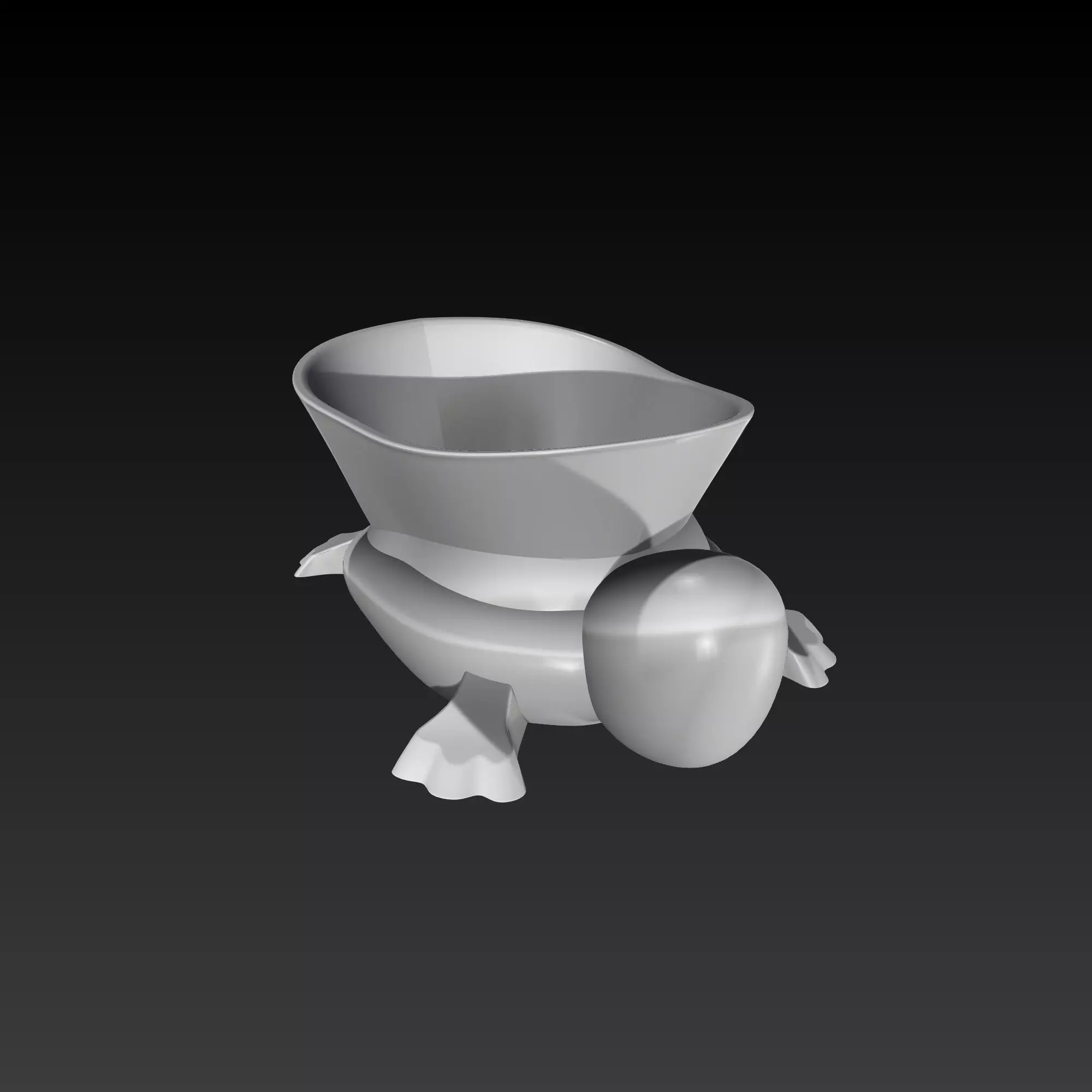 Turtle Simple Minimal Design 3D Print Ready model 3D print model 3D print model_0