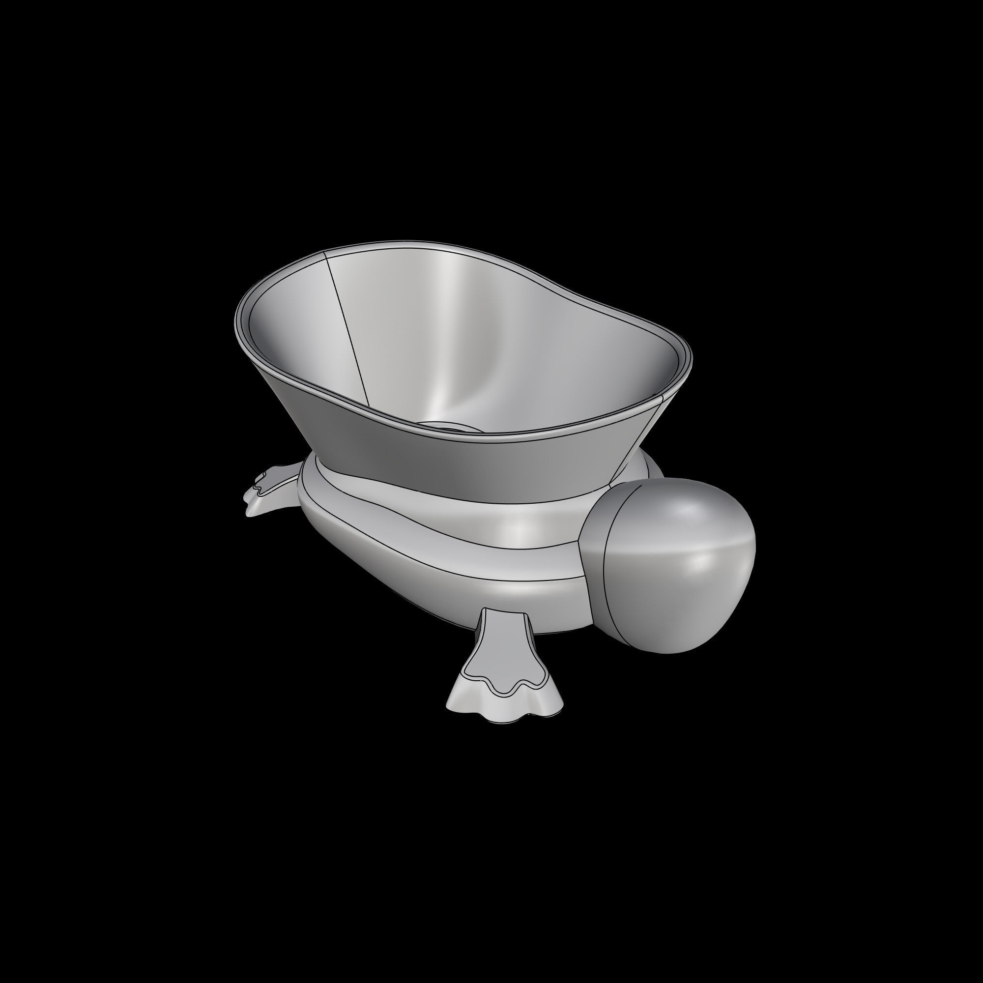 Turtle Simple Minimal Design 3D Print Ready model 3D print model 3D print model_5