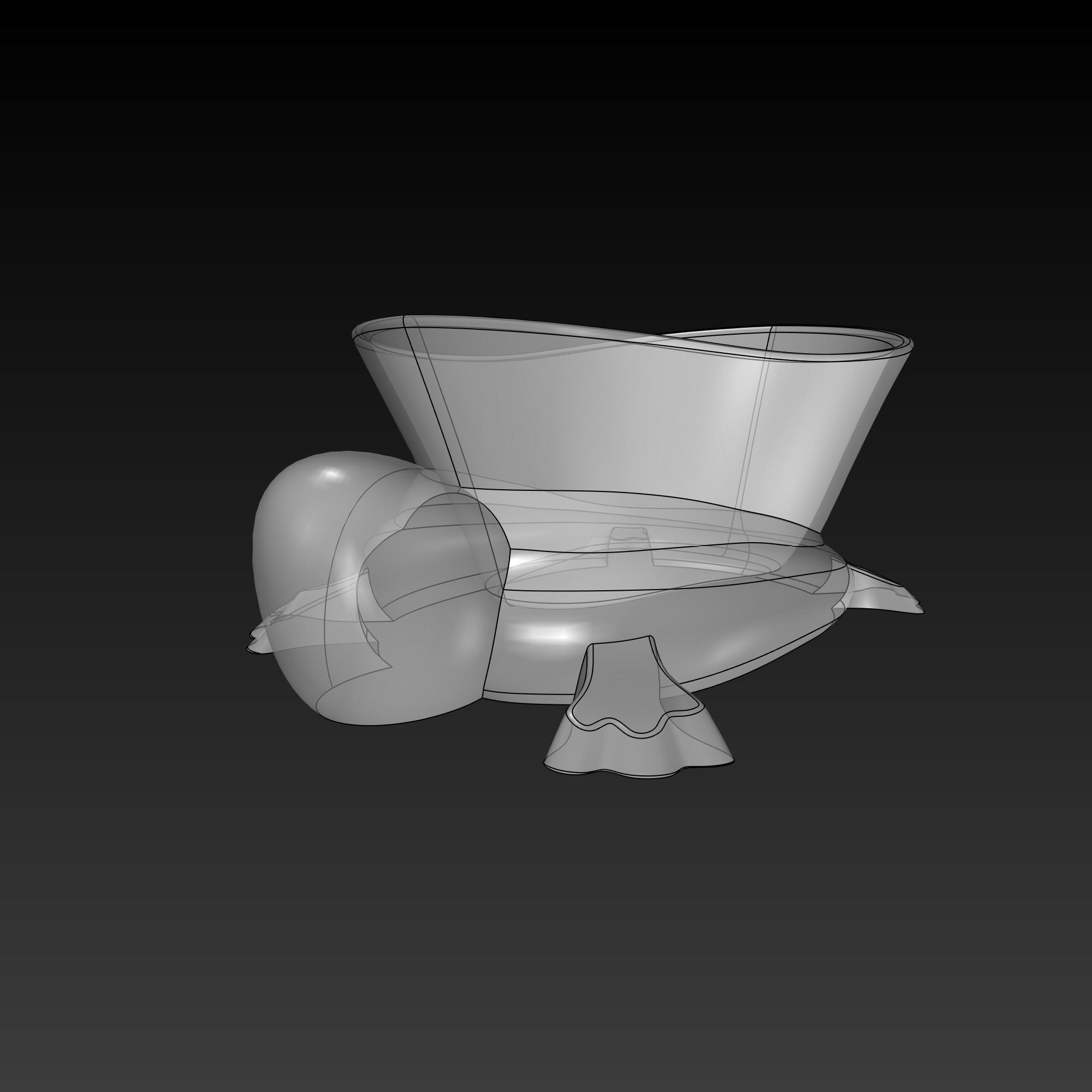 Turtle Simple Minimal Design 3D Print Ready model 3D print model 3D print model_13