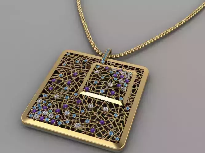 GC GOLD H190-Diamond NECKLACE