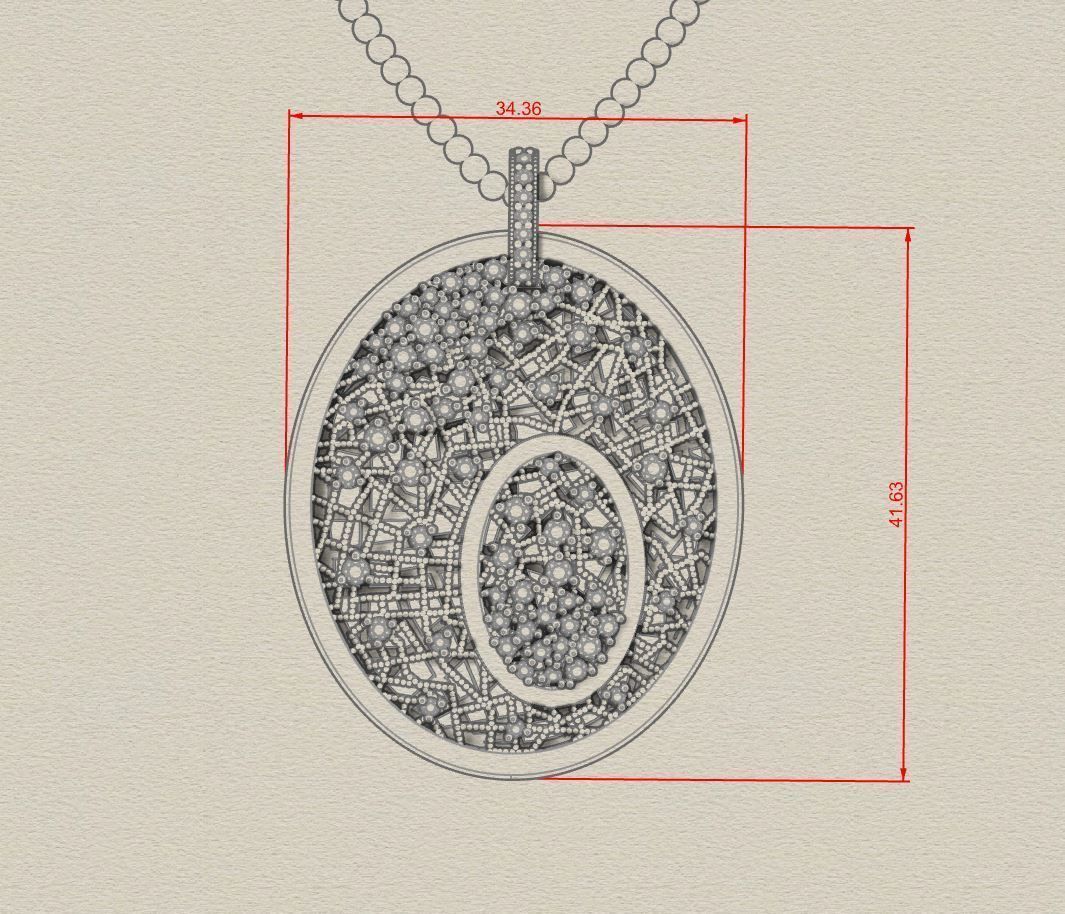 GC GOLD H191-Diamond NECKLACE 3D print model_5