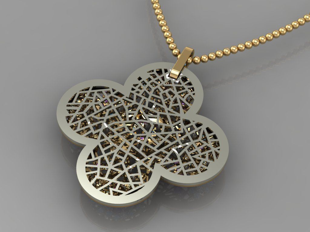 GC GOLD H192-Diamond NECKLACE 3D print model_4