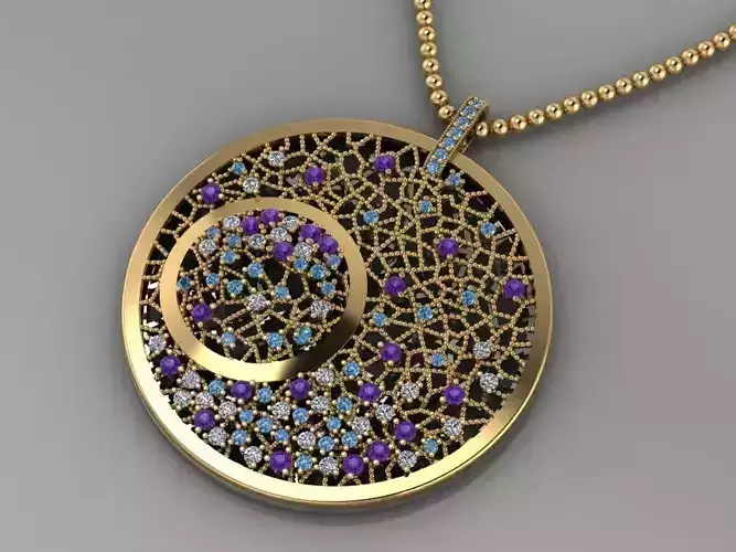 GC GOLD H193-Diamond NECKLACE