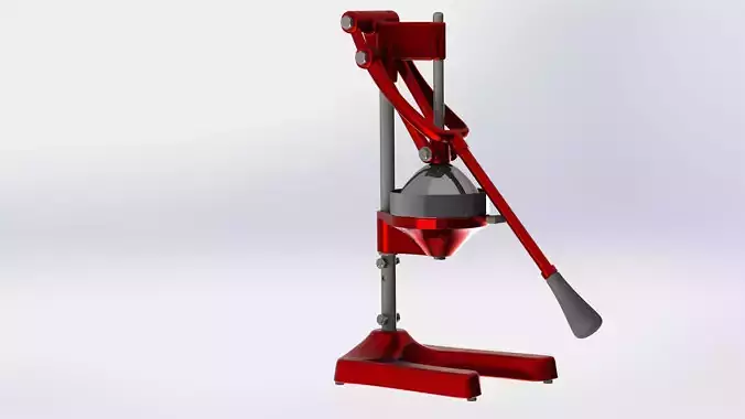 Mechanical citrus juicer - SolidWorks 3D model