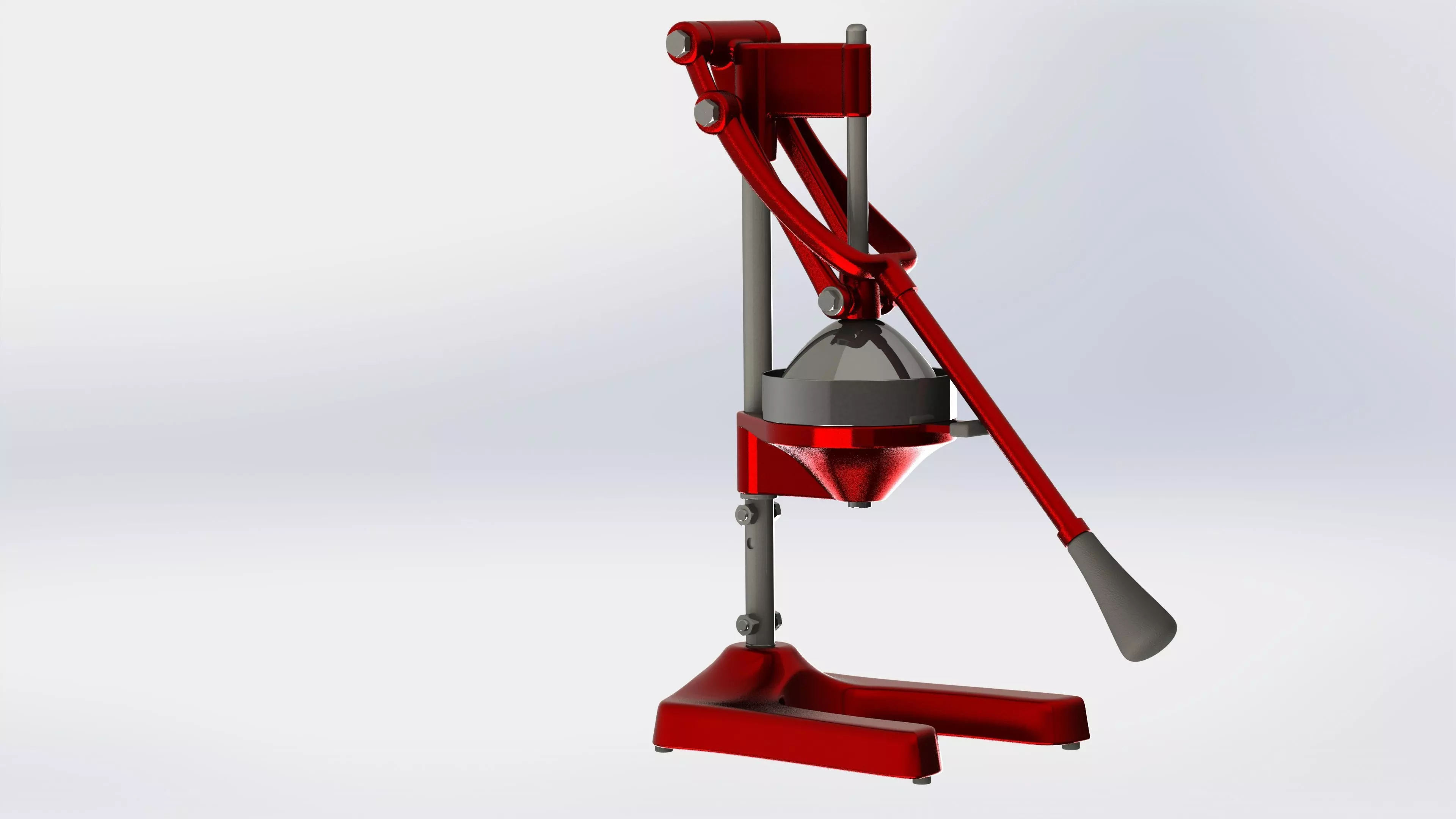 Mechanical citrus juicer - SolidWorks 3D model