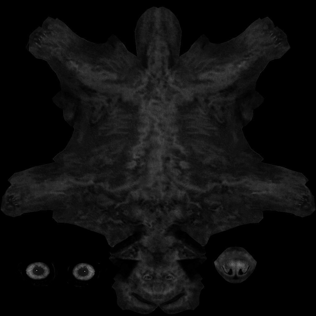 Dog model dalmatian Low-poly 3D model_9