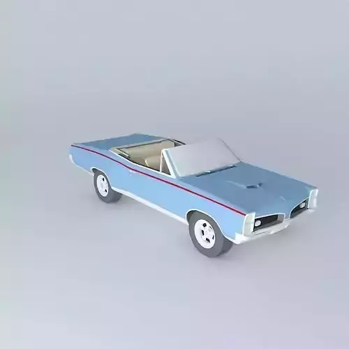 1967 Pontiac GTO Convertible Free 3D model