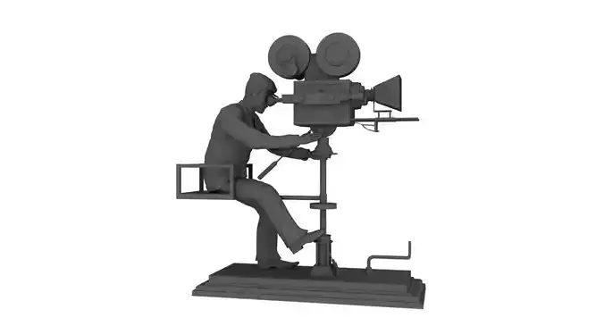 director of photography cinematograph camera man 3d model 3D model