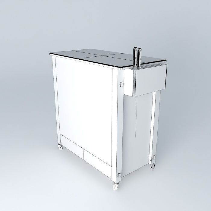 BBQ table Free 3D model_4