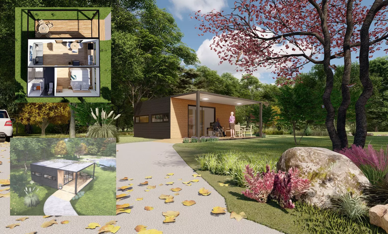 Accessible Home Design 2 models vacation house Low-poly 3D model