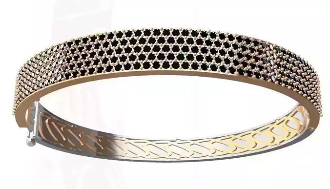 pave bracelet with 243 stones