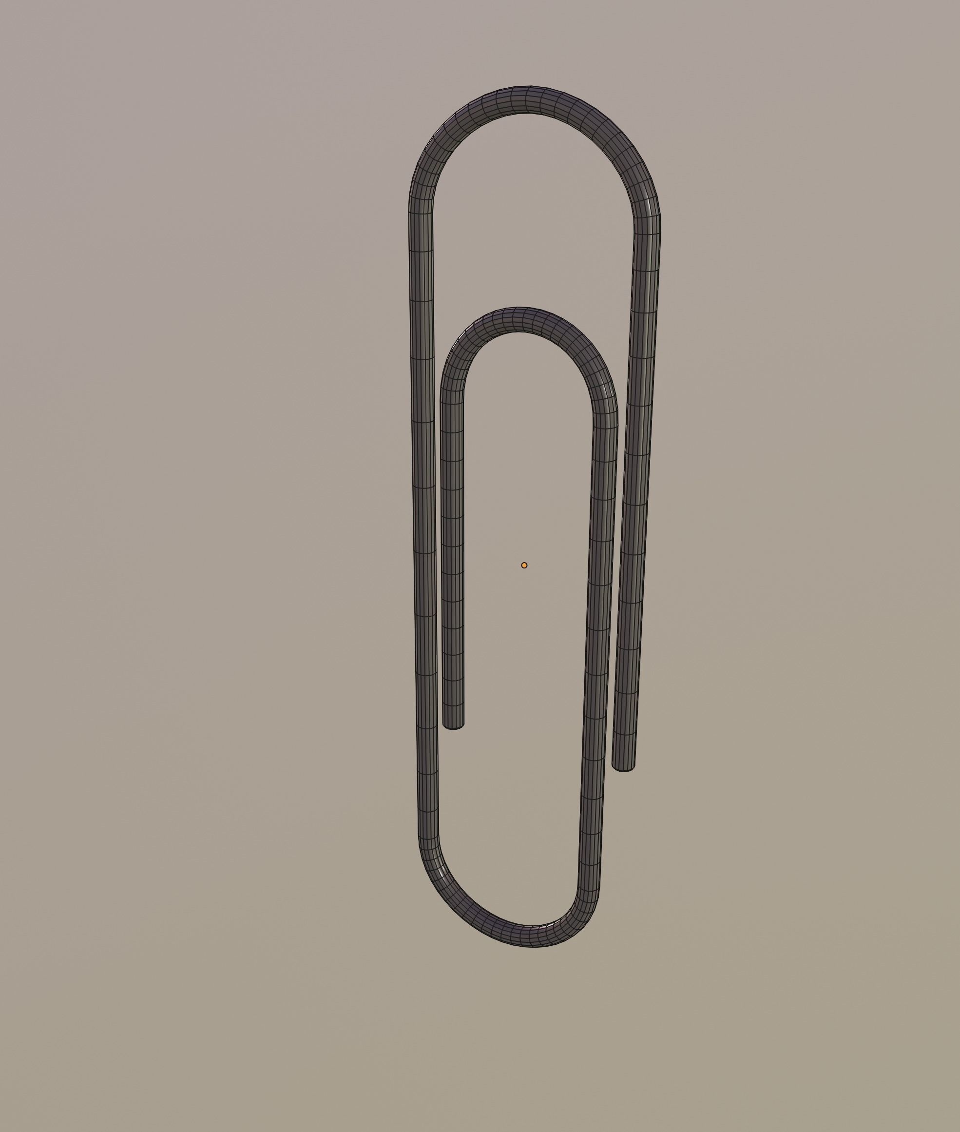 Paper Clip Low-poly 3D model_11