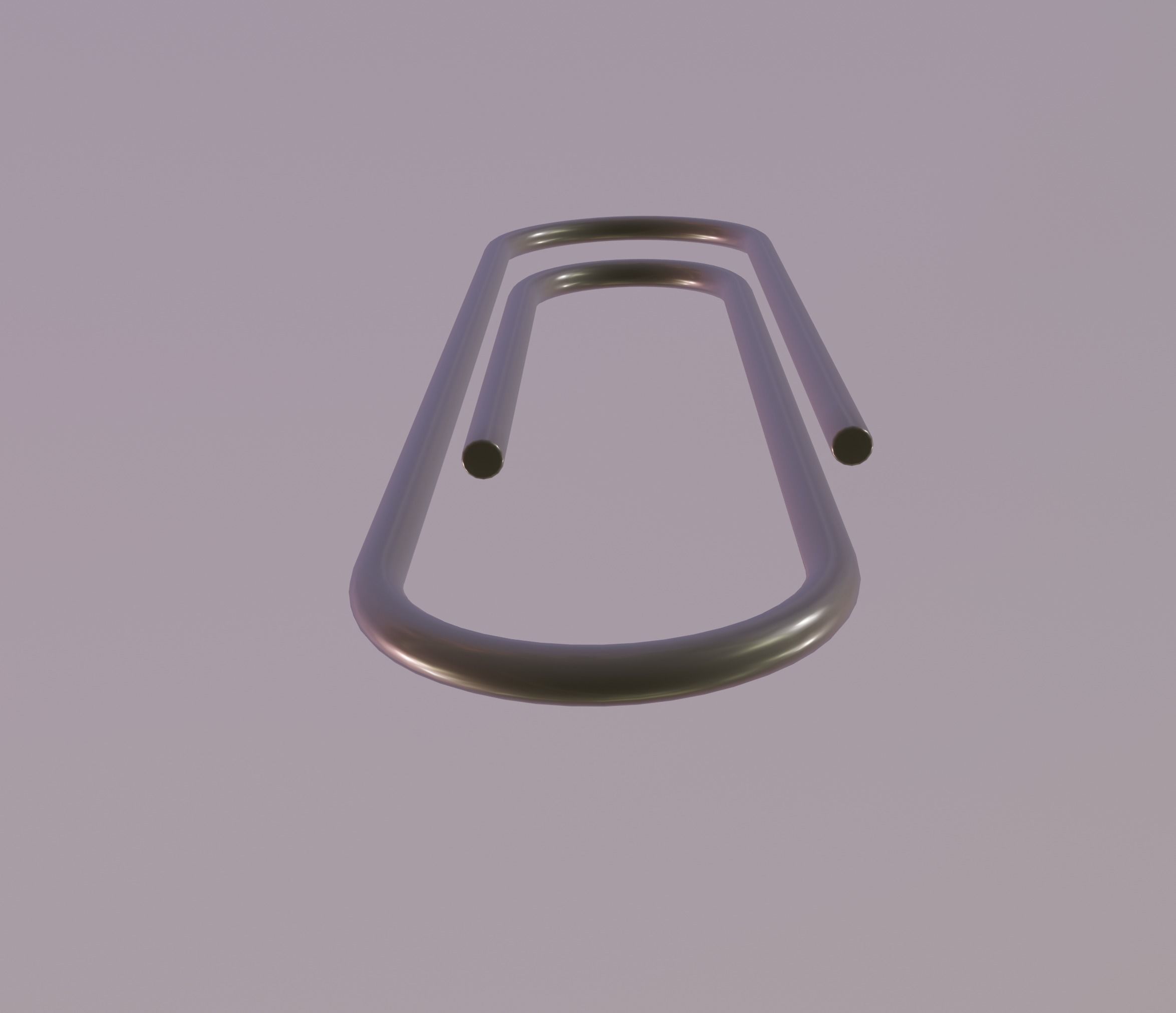 Paper Clip Low-poly 3D model_5
