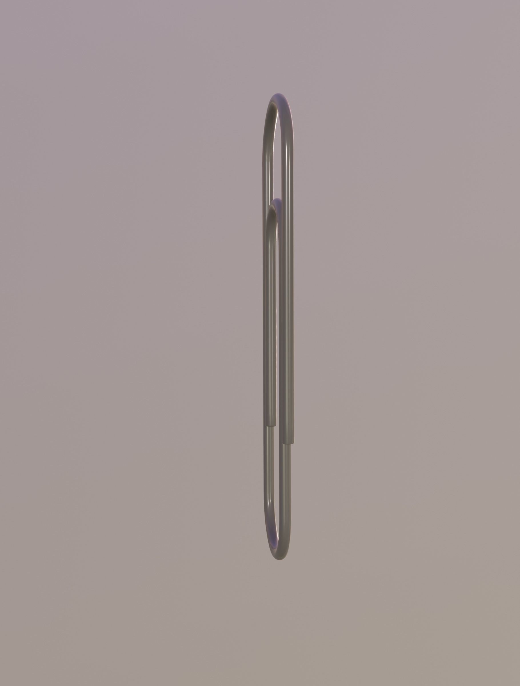 Paper Clip Low-poly 3D model_2