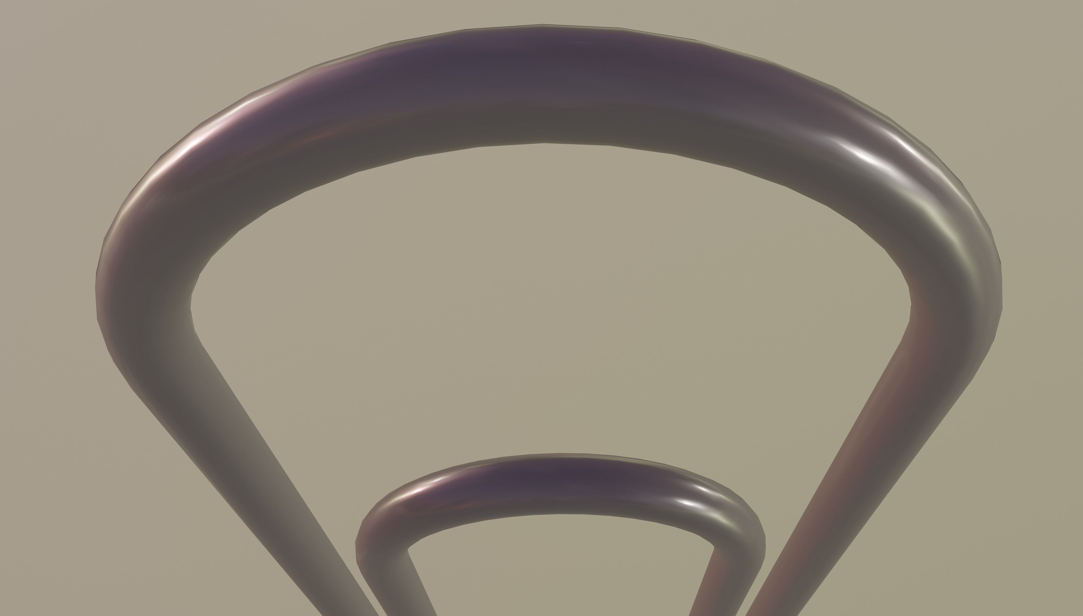 Paper Clip Low-poly 3D model_7