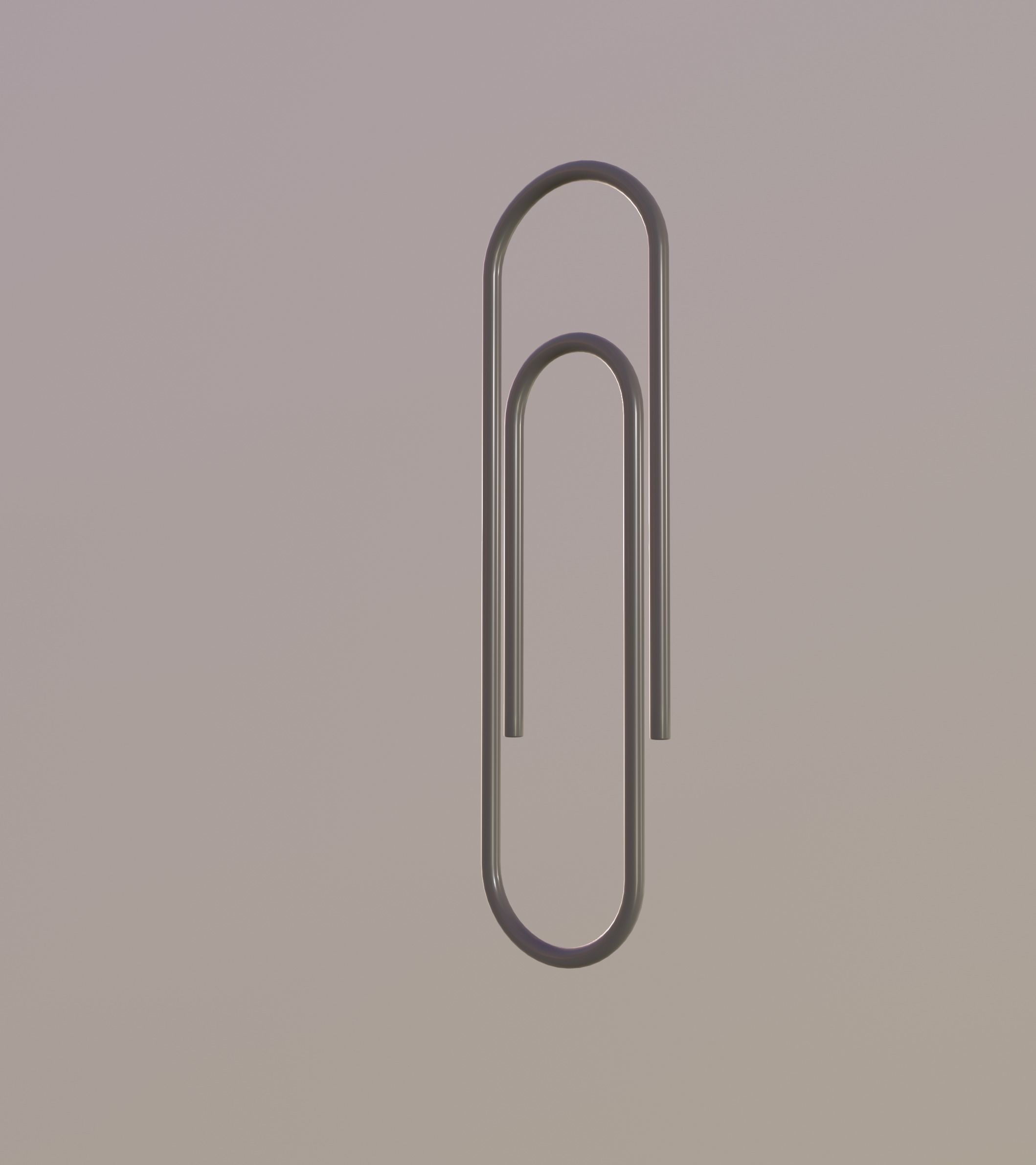 Paper Clip Low-poly 3D model_1