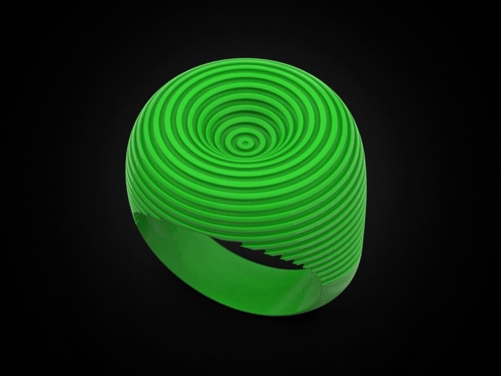 Ring circles on the water 3D print model_8