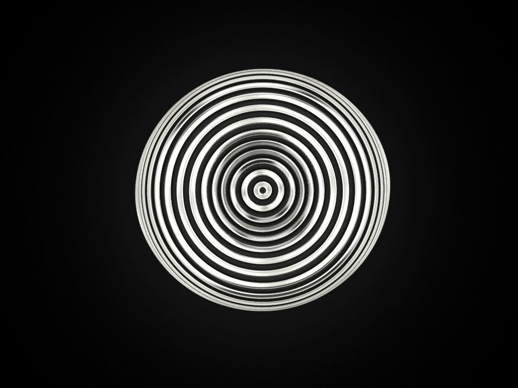 Ring circles on the water 3D print model_6