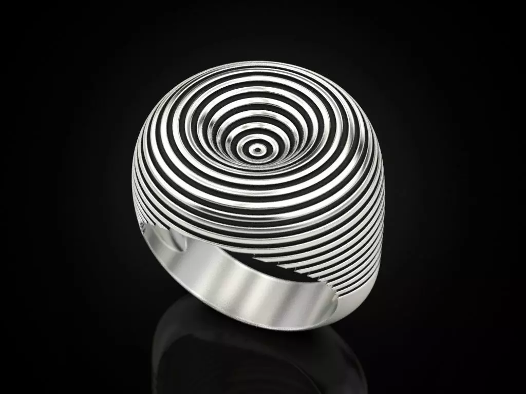 Ring circles on the water 3D print model_0