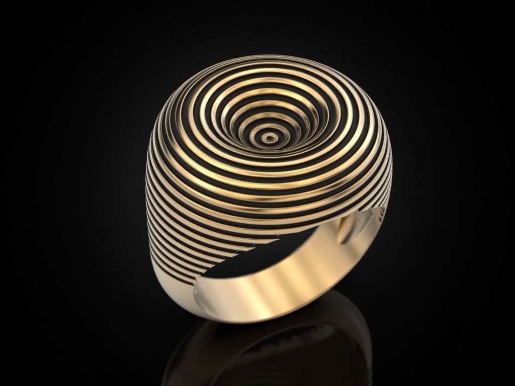 Ring circles on the water 3D print model_5