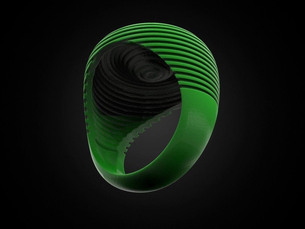 Ring circles on the water 3D print model_9