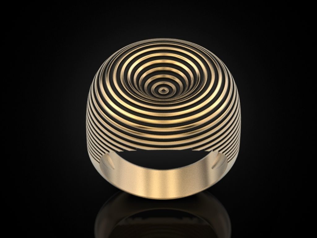 Ring circles on the water 3D print model_12