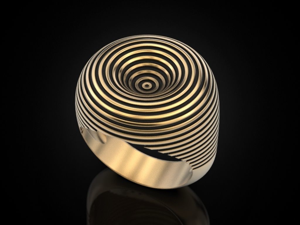 Ring circles on the water 3D print model_11