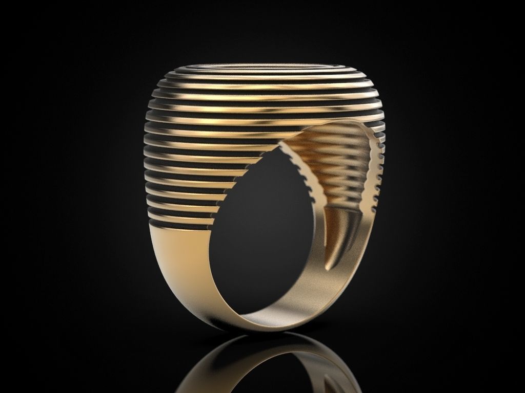 Ring circles on the water 3D print model_13