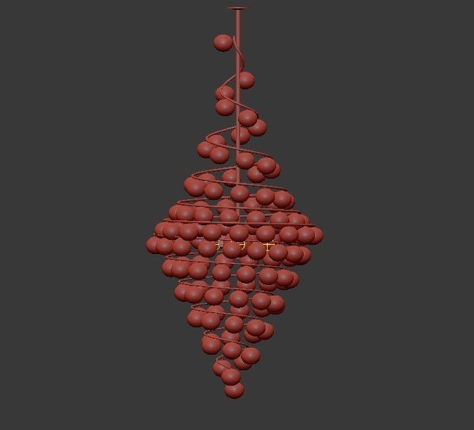 WANDERLUST ball chandelier 3D model_2