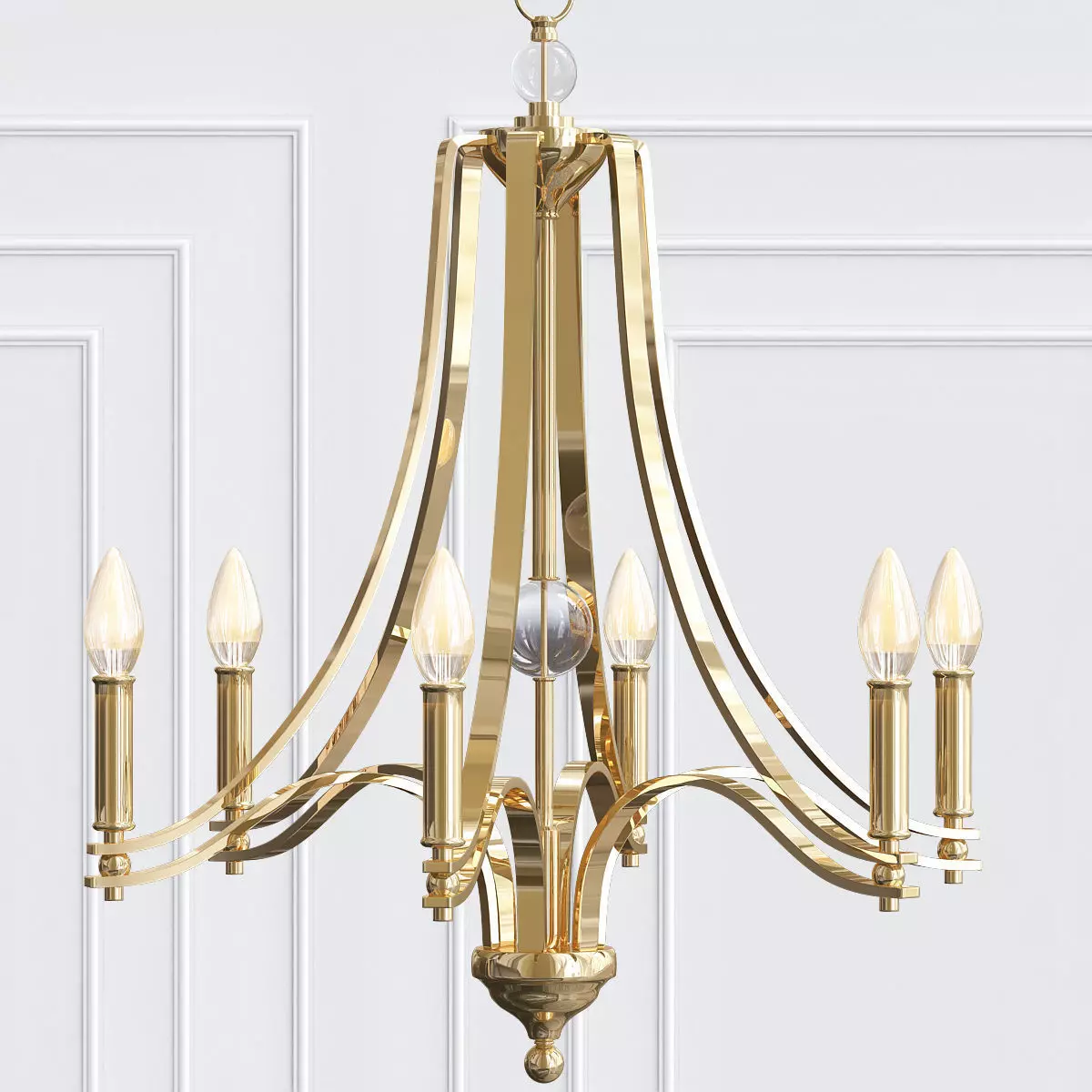 EVINGTON chandelier with four lights 3D model