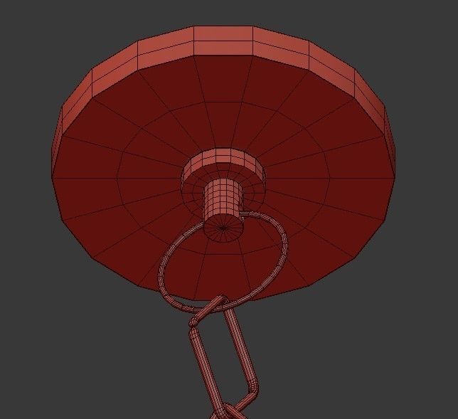 Hudson light chrome chandelier with shades 3D model_5