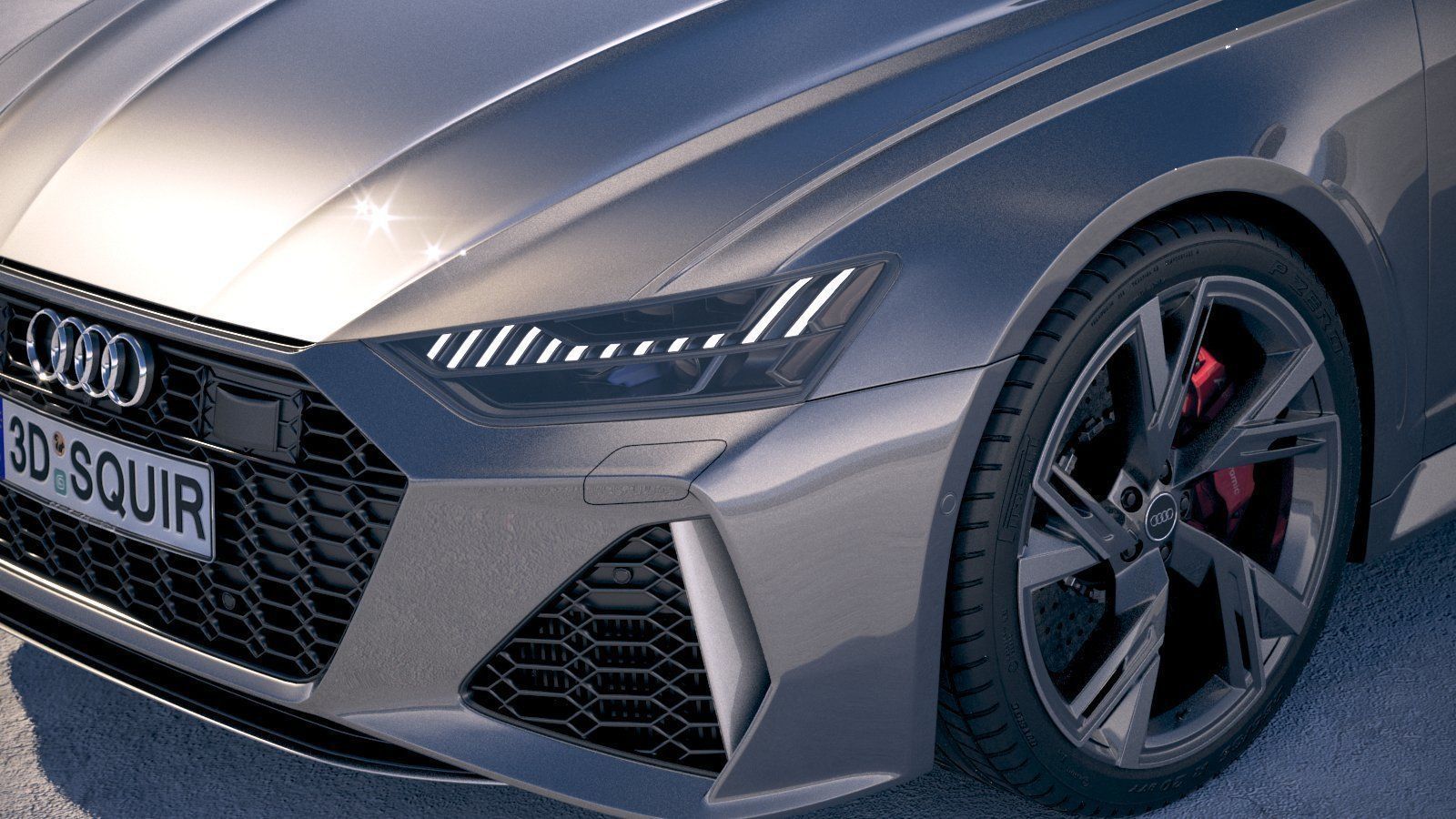 Audi RS6 Avant 2020 3D model_2