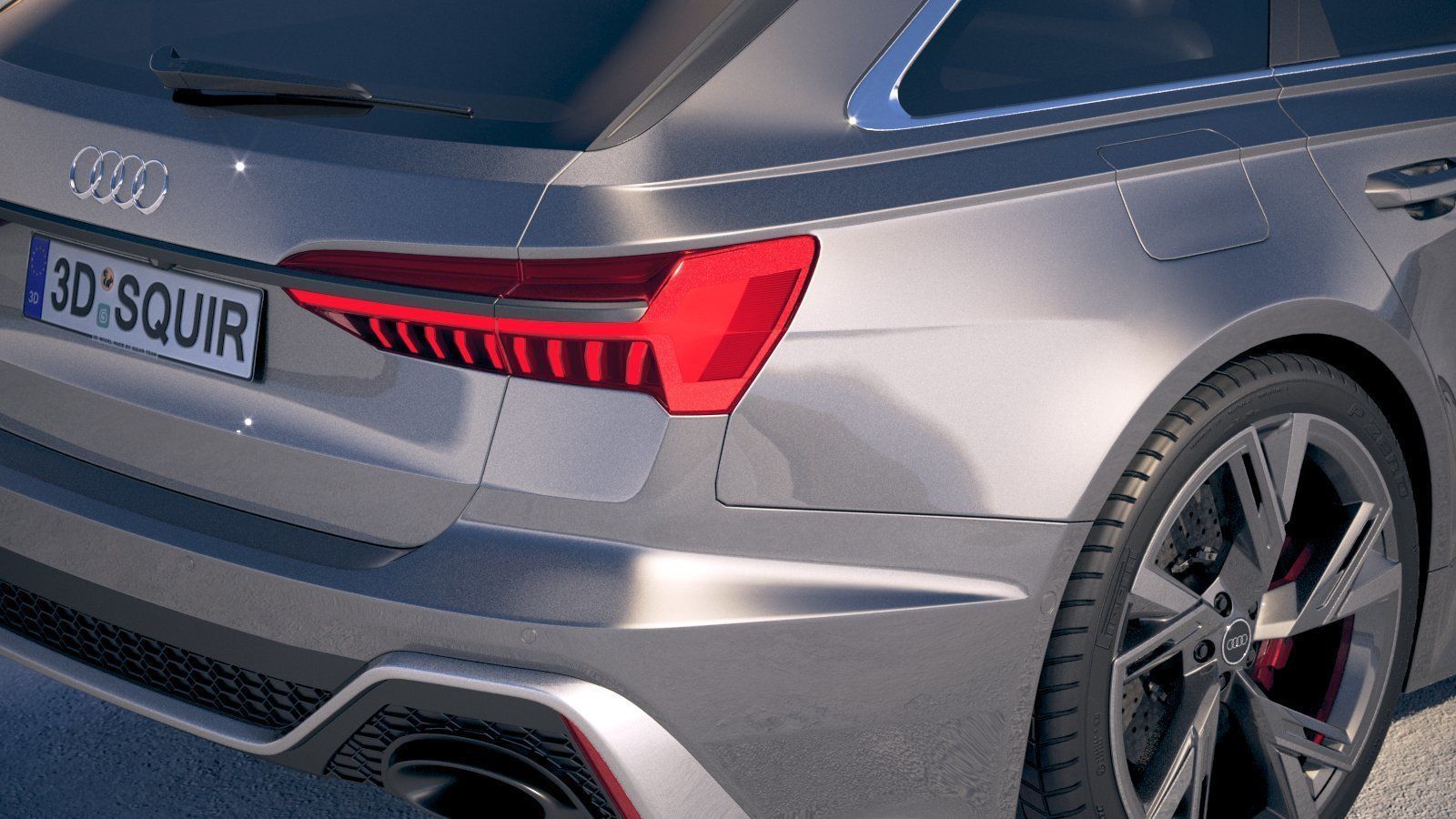 Audi RS6 Avant 2020 3D model_3