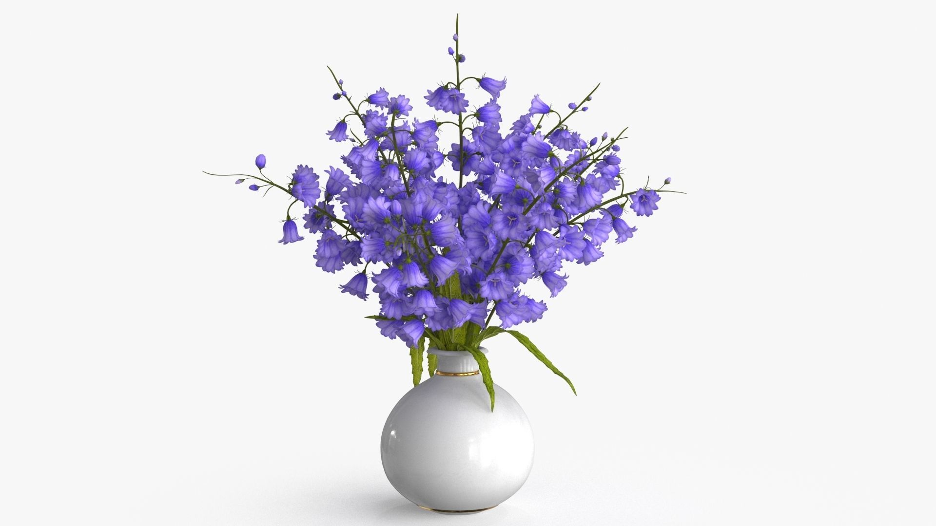 Campanula Bouquet 3D model_3