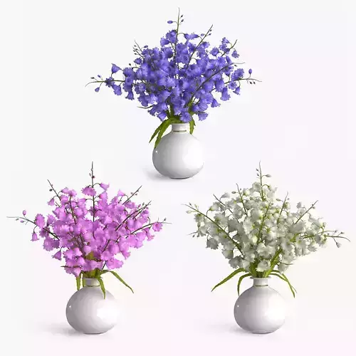 Campanula Bouquet 3D model