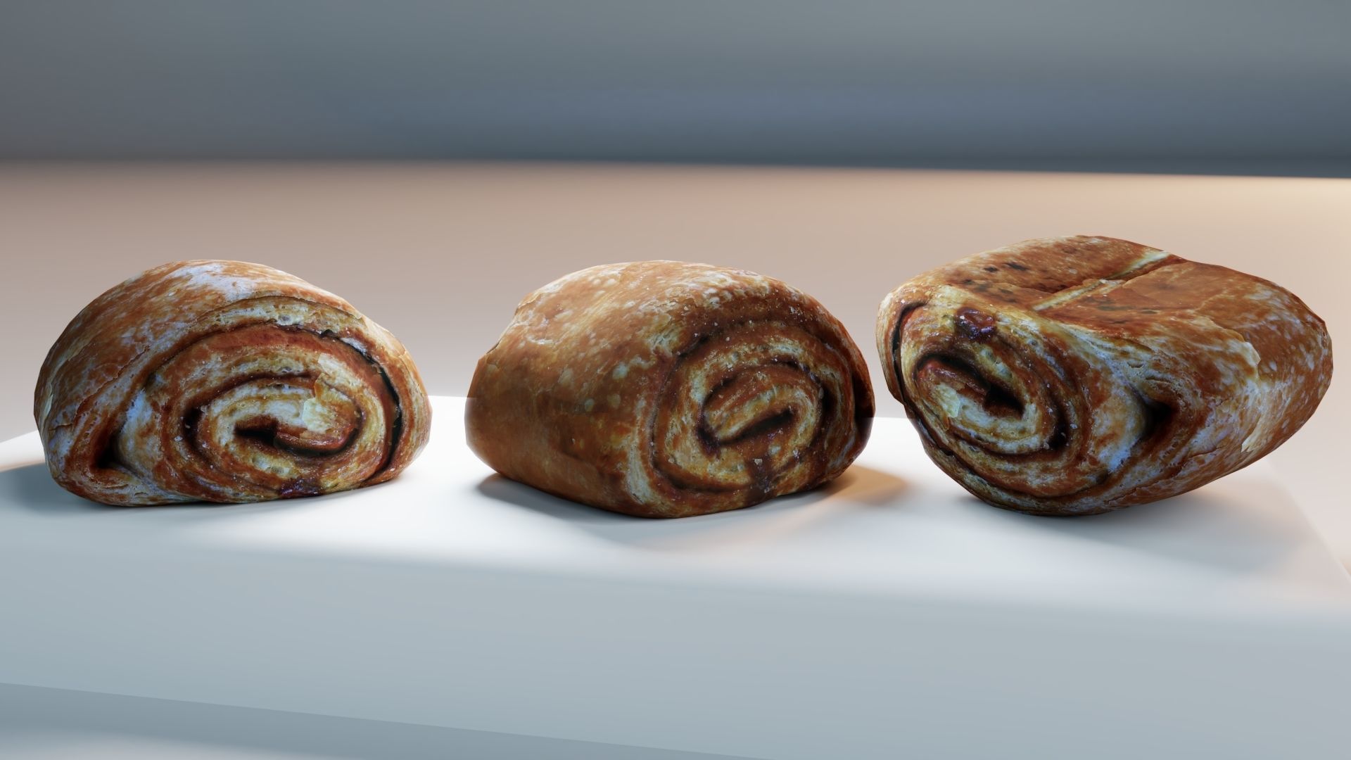 PBR Bakery Pastries Low-poly 3D model_1
