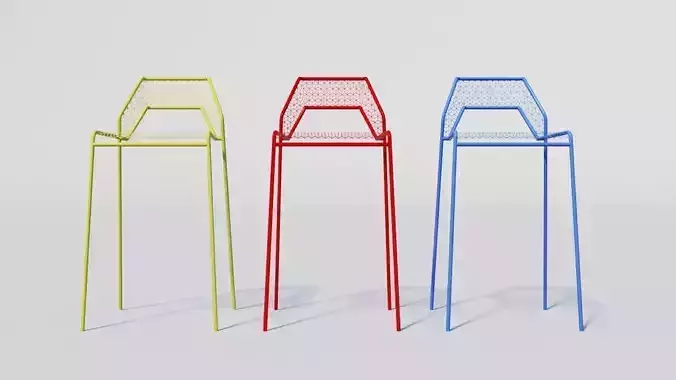 Cafe bar stool Free 3D model