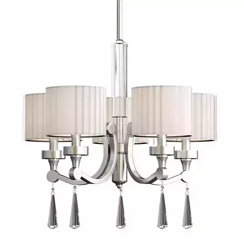 PARKER chandelier with four lights and shades