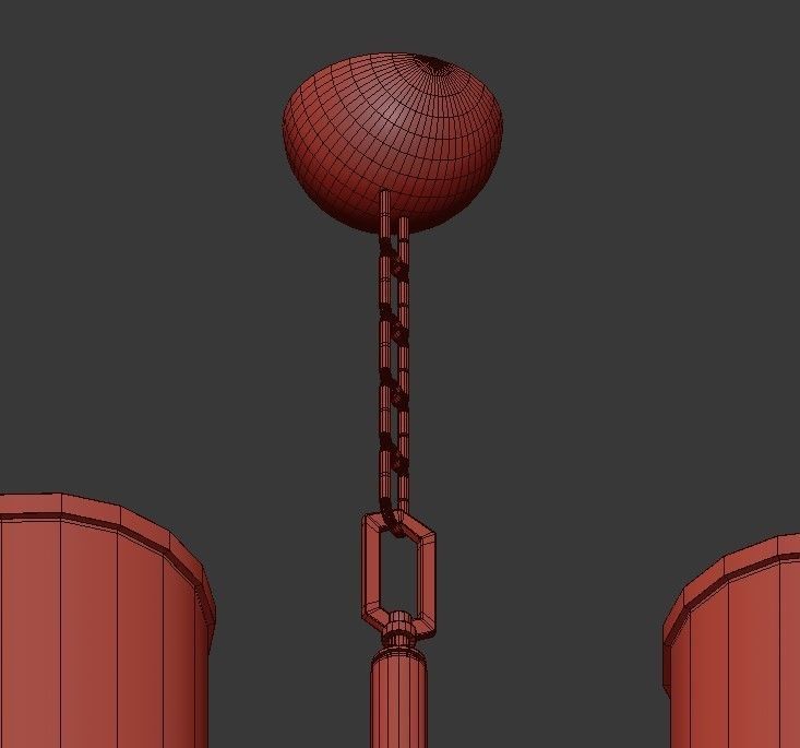 PROSPECT chandelier with four lamps 3D model_5