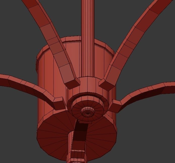 PROSPECT chandelier with four lamps 3D model_6